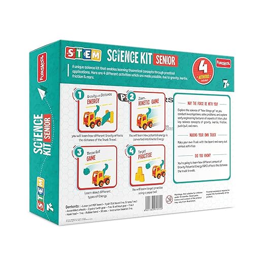 Science Kit Senior, Force and Motion, Educational,DIY Activity,Stem,for 9 Year Old Kids and Above,Toy