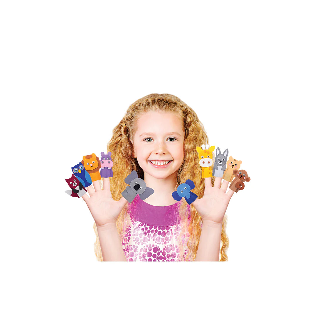 Handycrafts Finger Puppets, Puppet Maker, Felt Crafts, Art and Craft kit, Ages 8 Years and Above, Multicolour