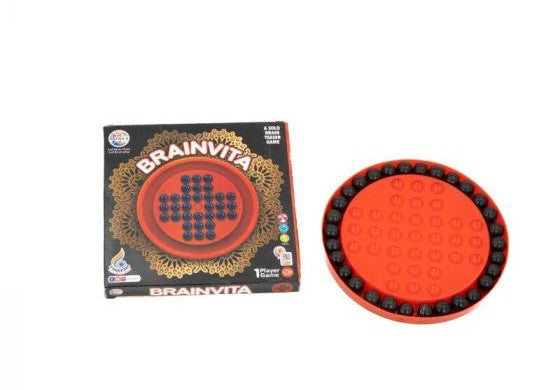 Ratna's Brainvita Strategic Mind Game for Kids Mind Game for Family Game With Marbles