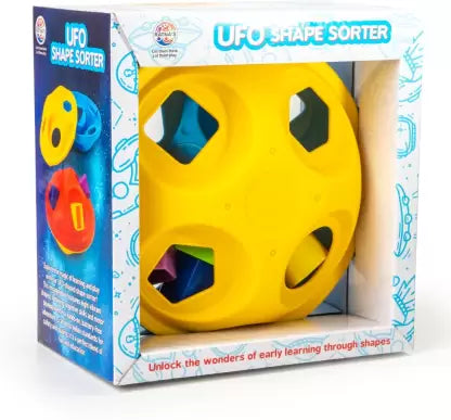 UFO Shape Shorter (2185) Shape Sorter Disc For Infants (Assorted Colors)