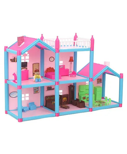 Mamma Mia Lovely Doll Play House Multicolour- 108 Pieces