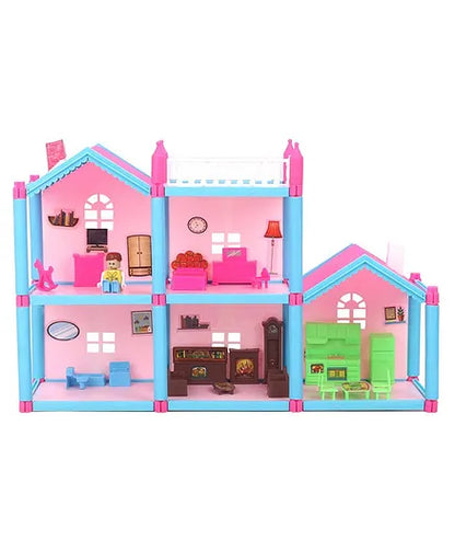 Mamma Mia Lovely Doll Play House Multicolour- 108 Pieces