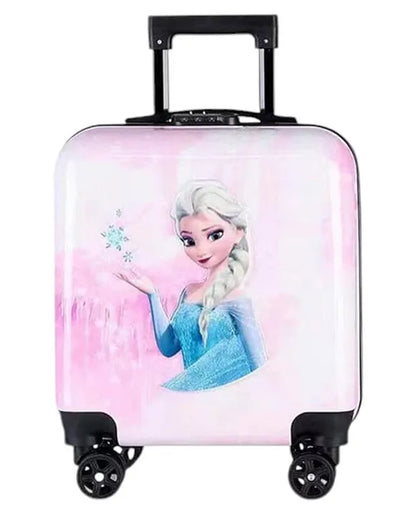 Frozen Elsa Kids Trolley Suitcase with Wheels, Blue