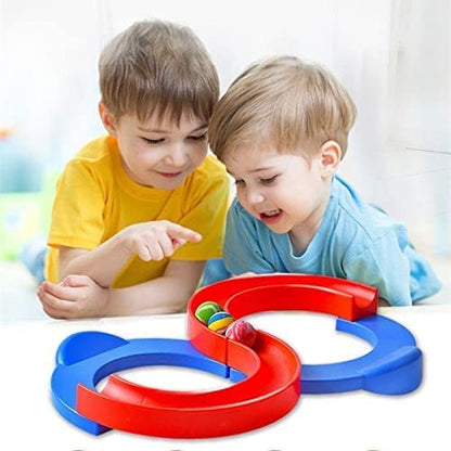 Balancing Track Toy - Creative Track Balancing Game, Bouncing Ball for Kids 8 Shape Infinite Loop Game, Toys for Kids