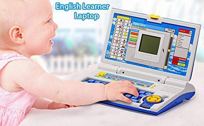 Educational Laptop Computer Toy with Mouse for Kids Above 3 Years - 20 Fun Activity Learning Machine, Now Learn Letter, Words, Games, Mathematics, Music, Logic, Memory Tool