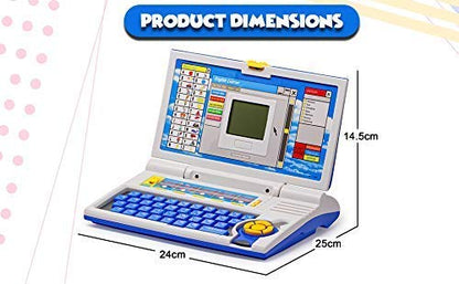 Educational Laptop Computer Toy with Mouse for Kids Above 3 Years - 20 Fun Activity Learning Machine, Now Learn Letter, Words, Games, Mathematics, Music, Logic, Memory Tool