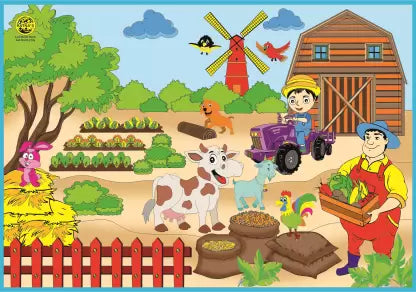 My Colouring Mat Jungle & Farm 2 in 1 Mat