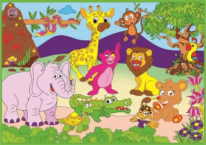 My Colouring Mat Jungle & Farm 2 in 1 Mat