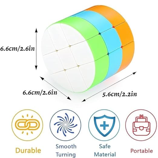 Cylinderical Rubix Cube Very Smooth Speed Stickerless