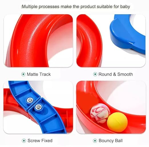 Balancing Track Toy - Creative Track Balancing Game, Bouncing Ball for Kids 8 Shape Infinite Loop Game, Toys for Kids