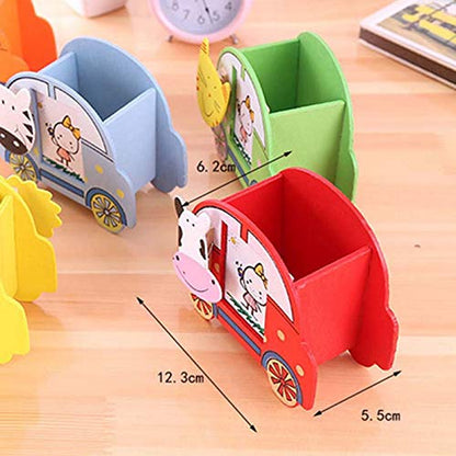 Return gifts Birthday Party for Kids - Car shaped Wooden Stationary/Pencil Holder with Photo Frame