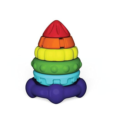 Stack A Rocket, Nesting & Stackable Textured Toy for Kids, Encourages Learning & Development, Fun Activity for Babies, Gift Set for Kid, Age 6+ Months