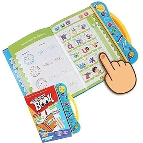 Intelligence Book in kids learning E Book -Musical English Educational Learning Book for 3 + Year Kids