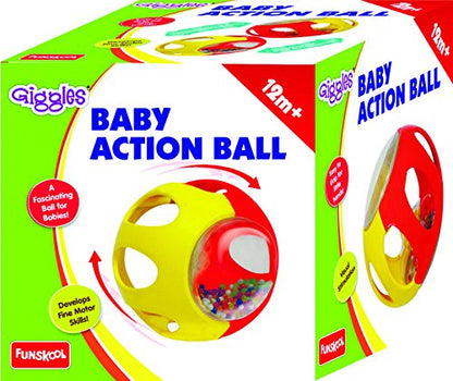 Baby Action Ball, Activity Rattle Ball For Kids, Multicolour, 12 Months & Above,