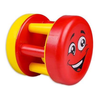 Happy Roller Plastic Non-Toxic Shake and Grab Baby Roller Rattles, Educational and Developmental Toys for New Born Toddler Kids