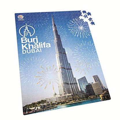 Premium Educational Jumbo Floor Puzzle of Burj Khalifa,Dubai of 500 Pieces for Kids (98 cm X 67 cm),Pack of 1.