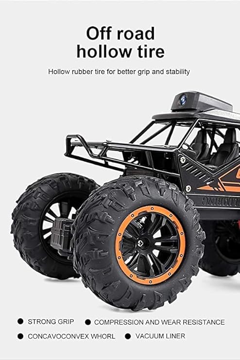 RC Car Remote Control Car with 720P HD FPV WiFi Camera, 1/18 Scale Off-Road High Speed Monster Trucks for Kids Adults Gift for Boys and Girls