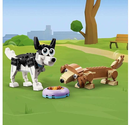 LEGO Creator Adorable Dogs 31137 Building Toy Set; Featuring Beagle, Poodle and Labrador Models for Ages 7+