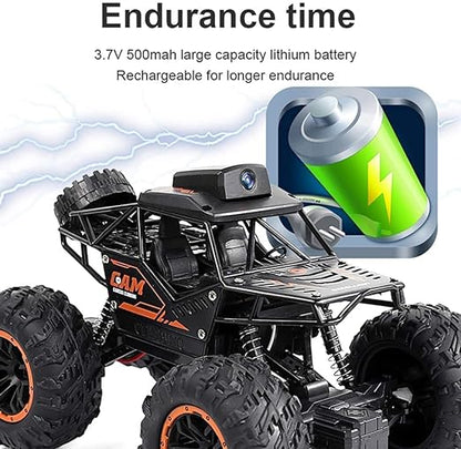 RC Car Remote Control Car with 720P HD FPV WiFi Camera, 1/18 Scale Off-Road High Speed Monster Trucks for Kids Adults Gift for Boys and Girls