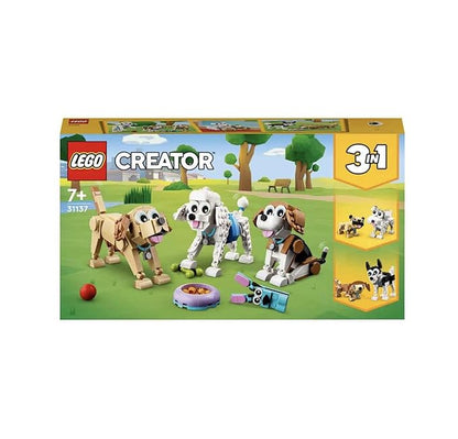 LEGO Creator Adorable Dogs 31137 Building Toy Set; Featuring Beagle, Poodle and Labrador Models for Ages 7+