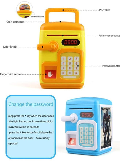 Smart Money or Piggy Bank with Finger Print Sensor with Electronic Lock