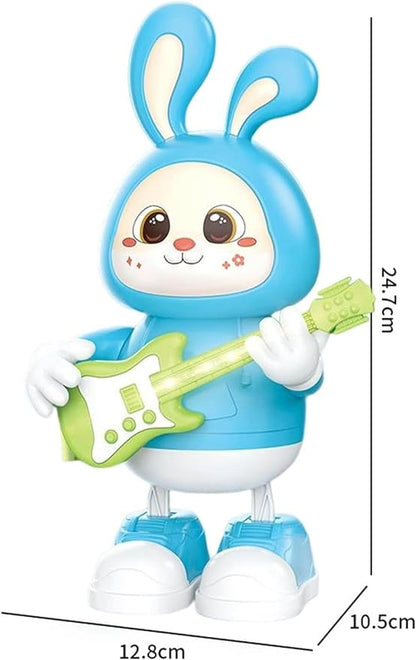 Musical Rabbit Guitarist Dance Bunny Toy With Guitar