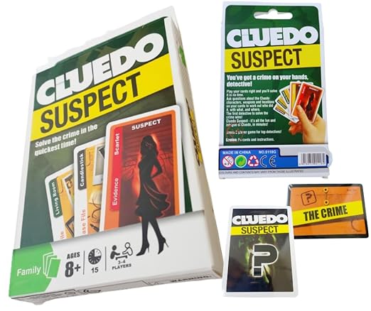 Engaging Clue Board Game with 86 Cards | Ideal Gift for Kids (8 Years and Above) and Adults | Multiplayer Fun for 3-4 Players | Classic Gaming Experience with Clue Cards