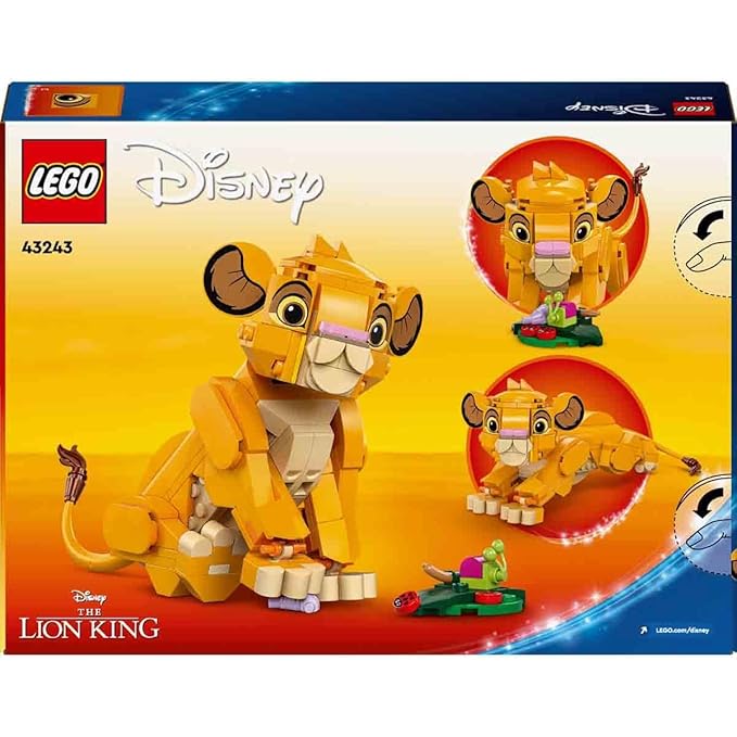 LEGO ǀ Disney Simba The Lion King Cub Fun Gift Idea 43243 Building Blocks Toys for 6+ Gift for Boys and Girls