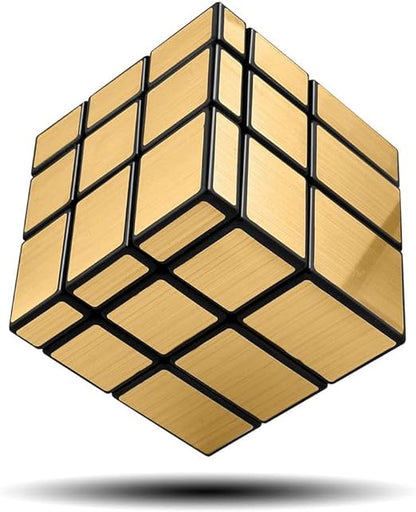 MoYu MFJS Meilong 3X3X3 Gold Mirror High Speed Cube (3X3 Mirror Gold Cubing Classroom) Magic Cube, Gold