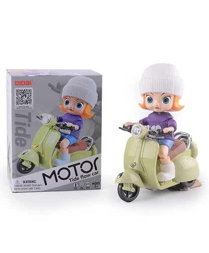 Motor Tide Flow Car : Stylish Look, Swing Action Stand Mode, Dazzling Light & Music