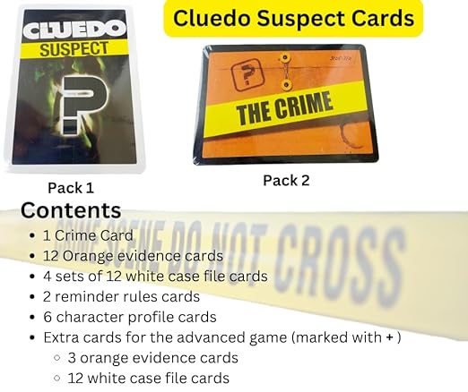 Engaging Clue Board Game with 86 Cards | Ideal Gift for Kids (8 Years and Above) and Adults | Multiplayer Fun for 3-4 Players | Classic Gaming Experience with Clue Cards