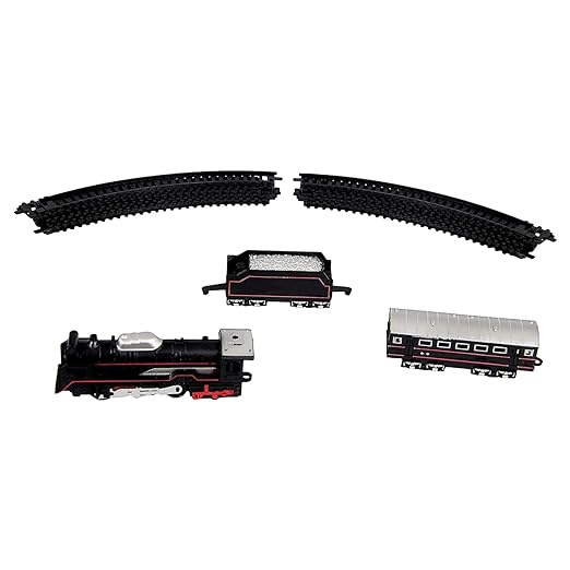 Small Train Track Set Toy for Kids - Black