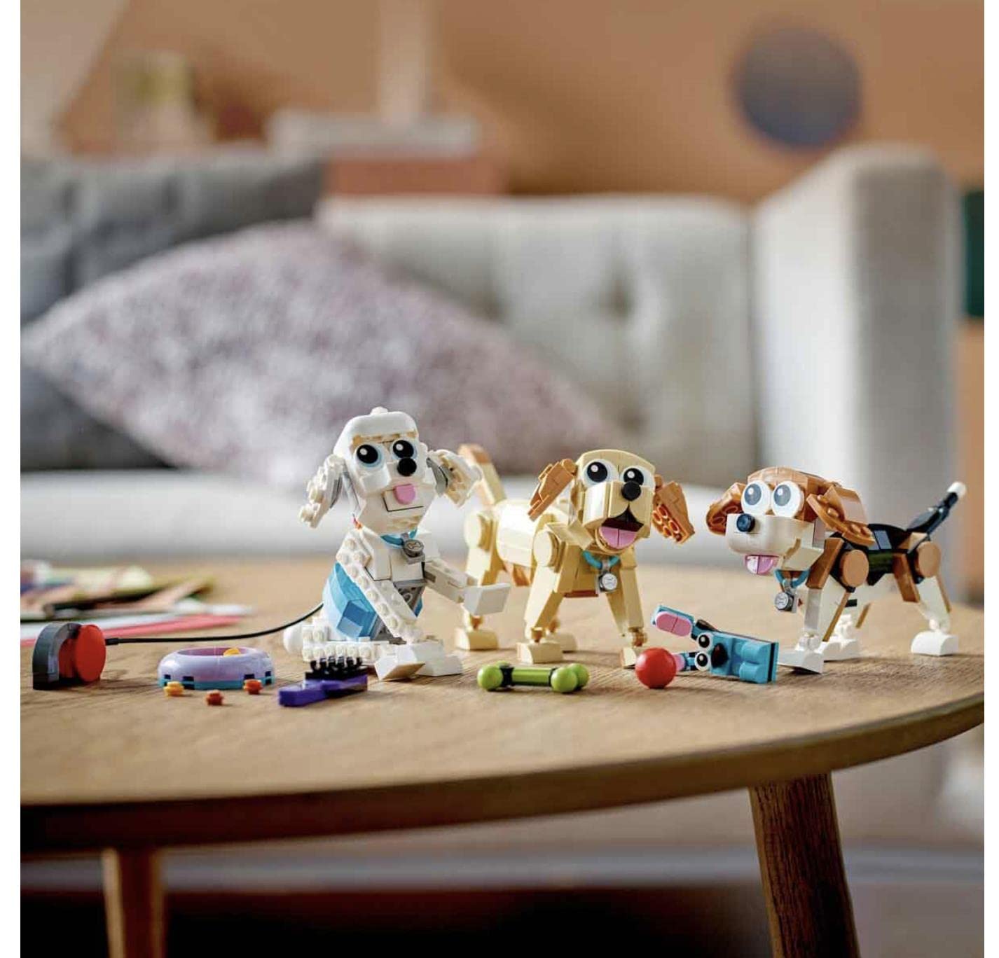 LEGO Creator Adorable Dogs 31137 Building Toy Set; Featuring Beagle, Poodle and Labrador Models for Ages 7+