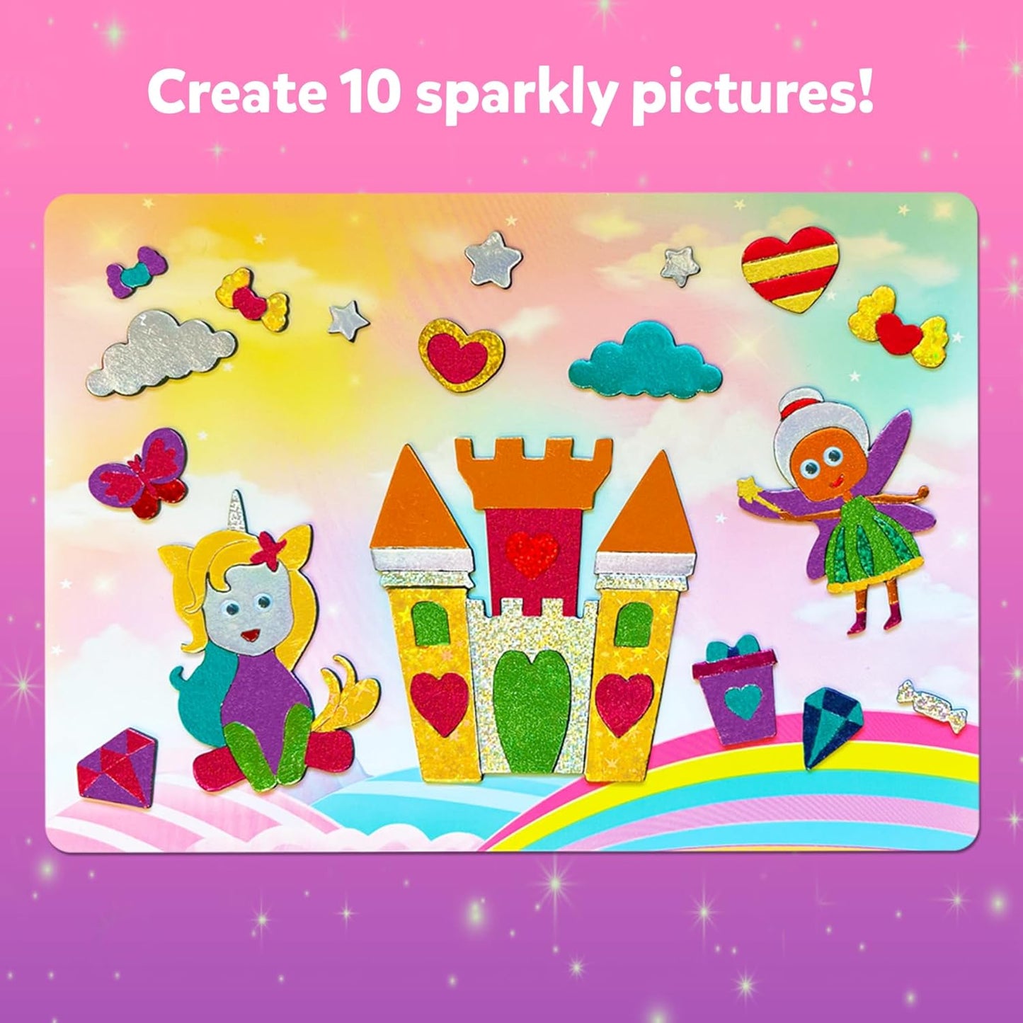 Foil Fun - Unicorns & Princesses, No Mess Art for Kids, Craft Kits & Supplies, DIY Creative Activity, Travel Toys, Gifts for Ages 4, 5, 6, 7, 8, 9
