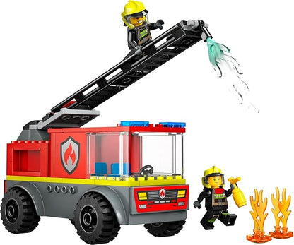 LEGO City Fire Ladder Truck, Firefighter Toy Vehicle Gift for Kids 60463 Building Blocks Toys for 4+ Gift for Boys and Girls