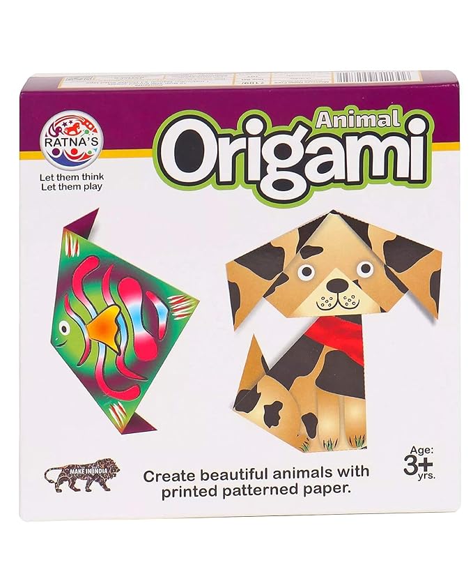 RATNA'S DIY Origami Animals. Origami Sheets Included Inside.