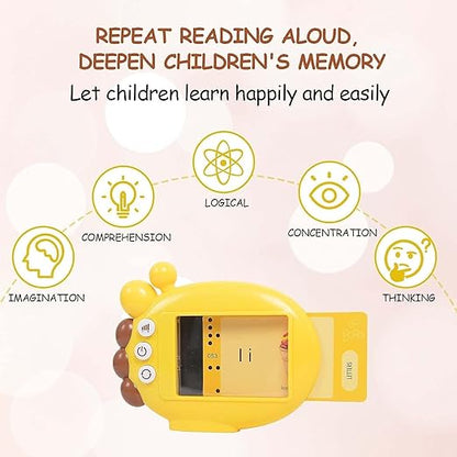 Talking Flash Card,Y Card Early Education Card Reader for Kids,Talking English Word Flash Cards Preschool Reading Talking Flashcard Learning Toy for Kids Boys Girls Toddlers Age 3+ (Y Card)