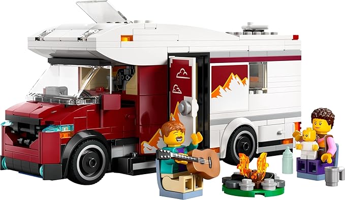 LEGO City Holiday Adventure Camper Van Toy Vehicle Set 60454 Building Blocks Toys for 6+ Gift for Boys and Girls