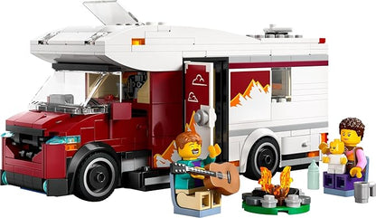 LEGO City Holiday Adventure Camper Van Toy Vehicle Set 60454 Building Blocks Toys for 6+ Gift for Boys and Girls