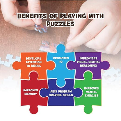Bright Sunset Jigsaw Puzzle Game for Kids, 300 Pieces, Educational, Learning & Development, Fun Activity Toy for Childrens, Gift Set for Kid