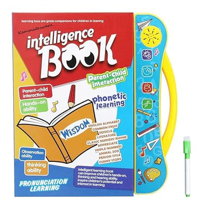 Intelligence Book in kids learning E Book -Musical English Educational Learning Book for 3 + Year Kids