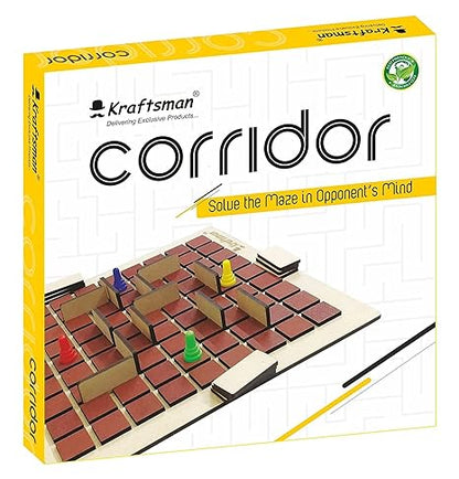 Braintastic Corridor Board Game 2-4 Players For Kids, Adults, Family & all age group Interesting Mind Game For Home, Travel Real time Maze Board Game fun play for kids