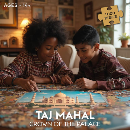 Play & Learn-Taj Mahal,Educational,1000 Pieces,Puzzle,for 14 Year Old Kids and Above,Toy - Multicolor