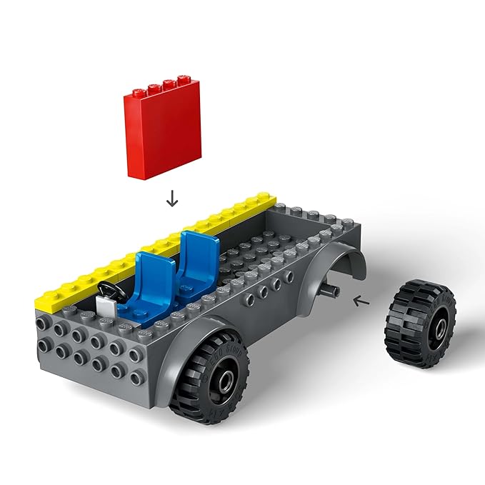 LEGO City Fire Ladder Truck, Firefighter Toy Vehicle Gift for Kids 60463 Building Blocks Toys for 4+ Gift for Boys and Girls