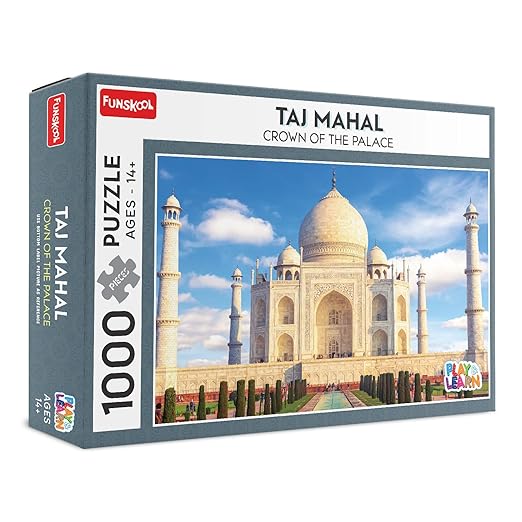 Play & Learn-Taj Mahal,Educational,1000 Pieces,Puzzle,for 14 Year Old Kids and Above,Toy - Multicolor