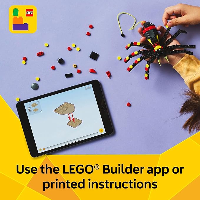 LEGO Creator 3 in 1 Wild Animals Surprising Spider Toy - Building Toy with 3 Build Options, Spider, Scorpion, or Snake - Animal Figures for Kids, Boys & Girls, Ages 7+