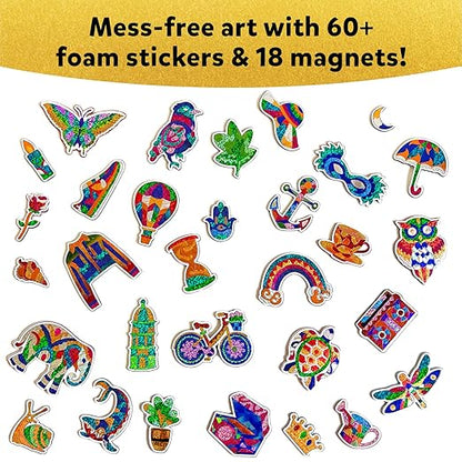 Foil Fun - Pretty Patterns, Mess-Free Art, Magnets, DIY Colourful Creative Activity, Craft Kits, Gifts for Kids, Teens, Adults, Families