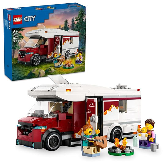 LEGO City Holiday Adventure Camper Van Toy Vehicle Set 60454 Building Blocks Toys for 6+ Gift for Boys and Girls