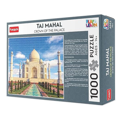 Play & Learn-Taj Mahal,Educational,1000 Pieces,Puzzle,for 14 Year Old Kids and Above,Toy - Multicolor