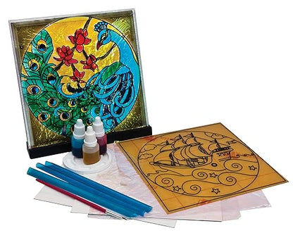 Glass Painting Kit, DIY Kit, Art and Craft Set for Kids, Learning, Fun & Engaging Activity for Childrens, Multicolour, Gift Set for Kids, Age 6+ Years